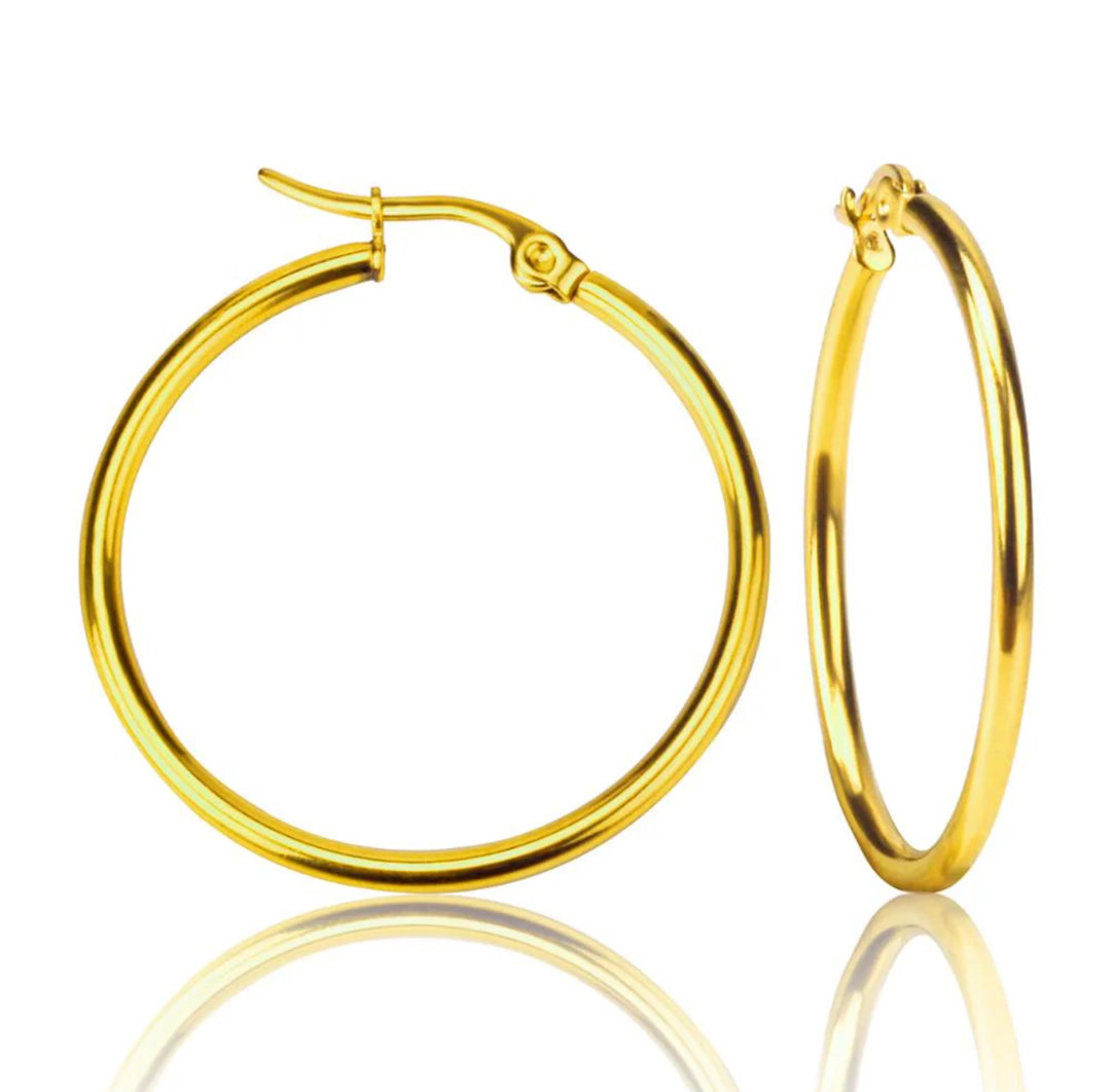 Everyday Glam Hoops Earrings