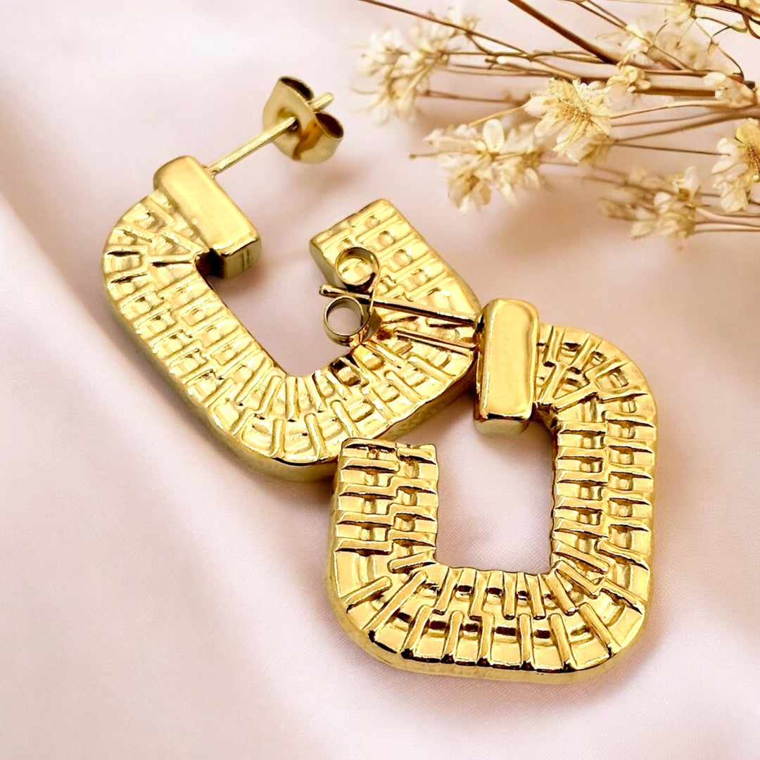 Vintage Square Earrings