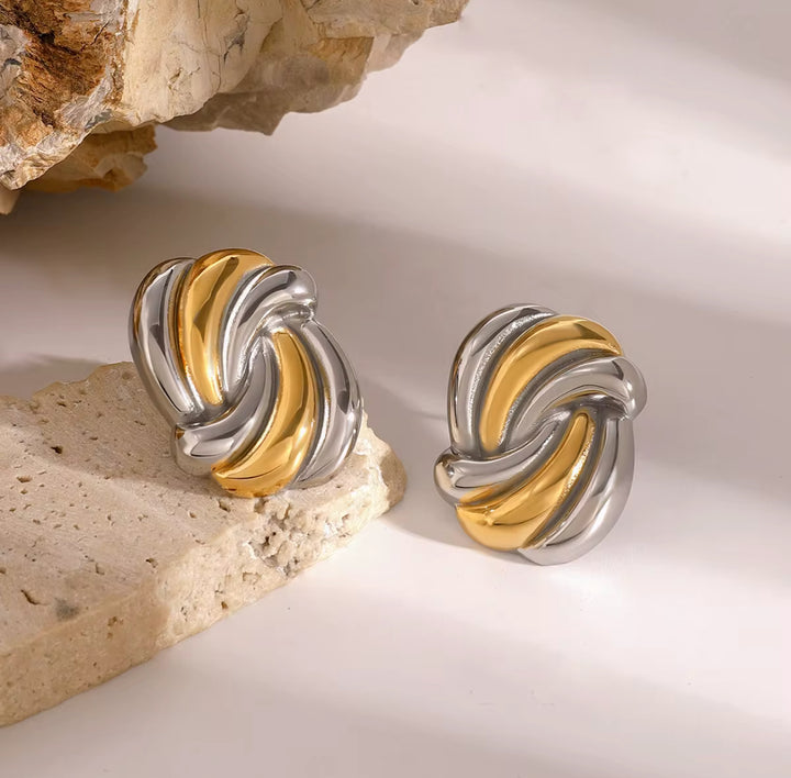 Ayla Knot Stud Earrings