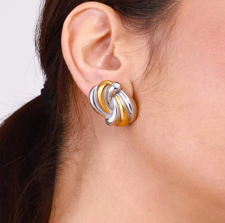 Ayla Knot Stud Earrings