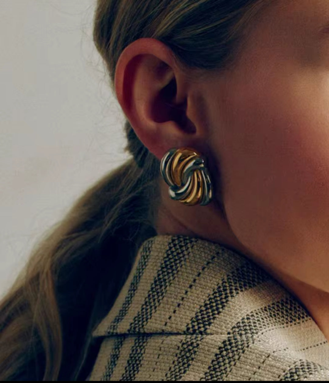 Ayla Knot Stud Earrings