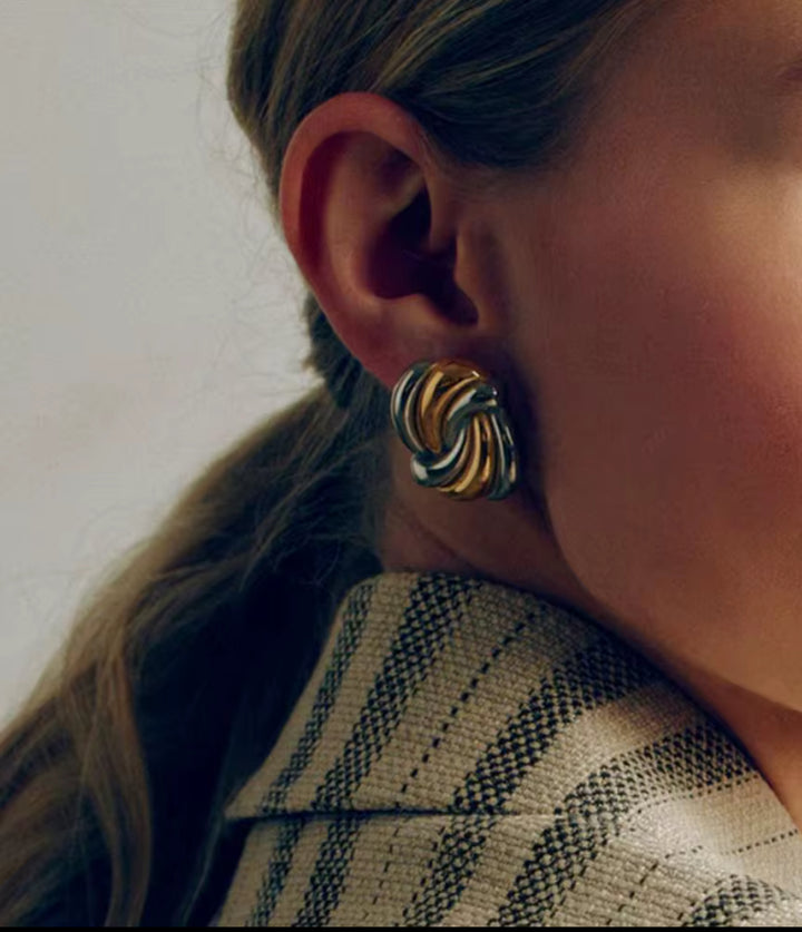 Ayla Knot Stud Earrings