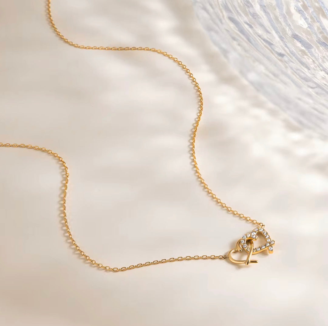 Interlocked Heart Necklace
