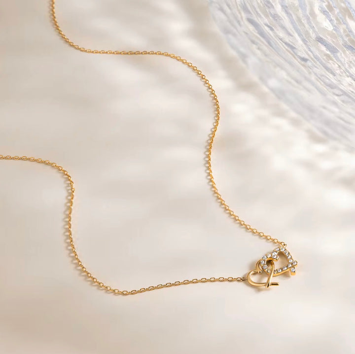 Interlocked Heart Necklace