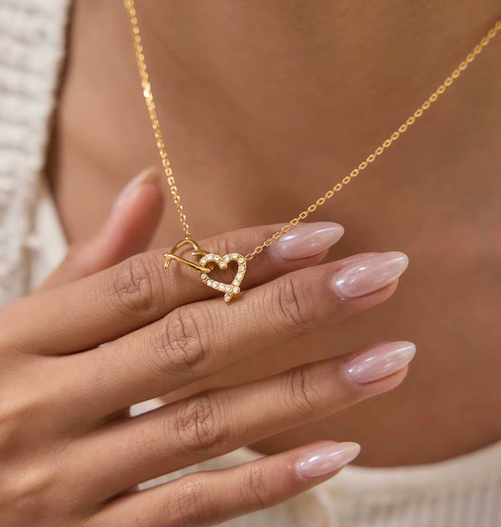 Interlocked Heart Necklace