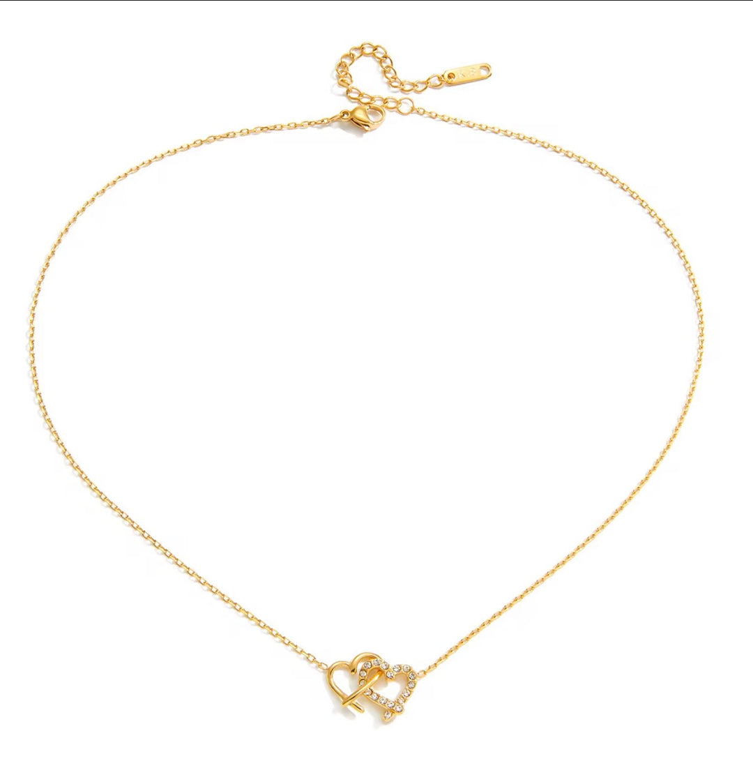 Interlocked Heart Necklace
