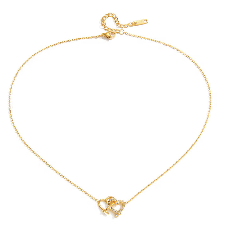 Interlocked Heart Necklace