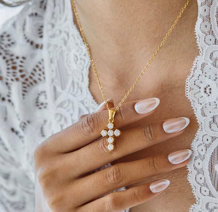 Elara Cross Necklace