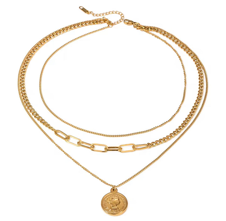 Liora Triple Chain Necklace