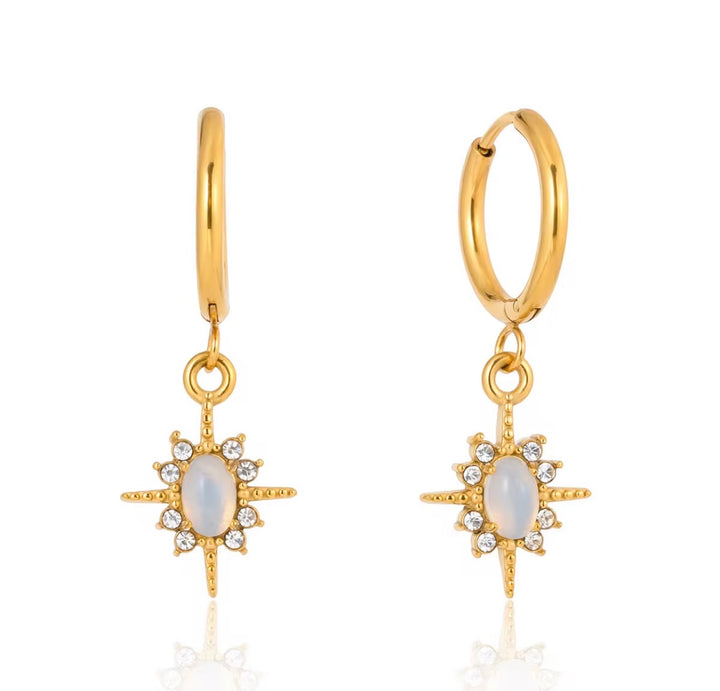 Lunelle Star Drop Hoops