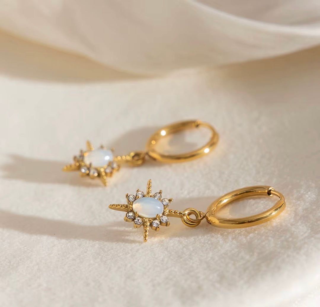 Lunelle Star Drop Hoops